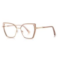 Metal + TR90 plastic Blue Blocker glasses frame for women with UV and blue light protection lenses More FCS3154