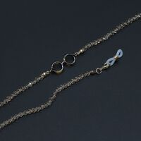 Metal non-slip chain, with crystal, for glasses and masks GL685