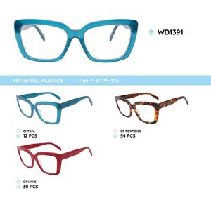 Plastic acetate eyeglasses frame for women WD1391