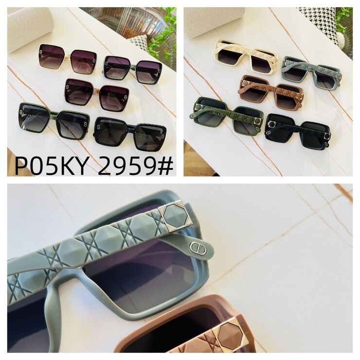 Polarized metal + TR90 sunglasses P05KY 2959