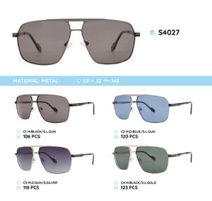 Metal frames polarized sunglasses S4027