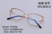 Metal +TR90 ultrathin frames with flex hinges Wilibolo TR3006