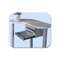 Рабочее место офтальмолога, комбинированный стол + кресло S-980A, столешница 1100*480 мм