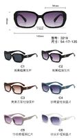 PC plastic sunglasses with plastic hinge 3219W