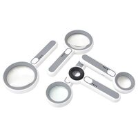 Magnifier with universal backlight, magnifying glass with handle 6516C-XX, diameter 65 mm, magnification: 6Х, 12Х