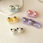 Mini soft contact lens kit retractable W-CT26兔花黄白狗