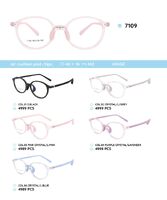 TR90 plastic eyeglasses frame with air cushion pads/tips for kids 7109TR