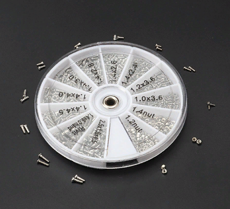 Набор мини винты для ремонта очков 眼镜配件全套