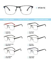 Металлическая оправа с дужками из материала TR-90 HT24-72