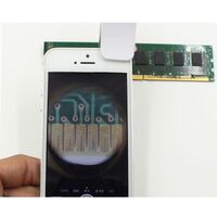 Portable microscope for phone mounting 9882W, magnification: 60X