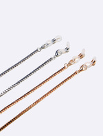 Golden glasses chain with pearls in hollow stars GL1377