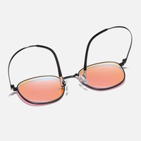 Blue Block metal glasses with blue light protection for colorblind people 225色盲镜