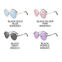 Очки металлические фотохромные с защитой от синего света 9621-GT