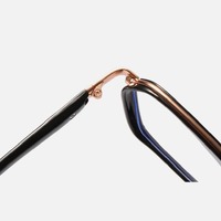 Очки металлические для дали V6030 с защитой от синего света Blue ray cut, диоптрии от 0.00 до -6.00, не центрованные