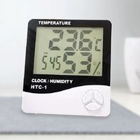 Cheap clock, thermometer, hygrometer HTC-1