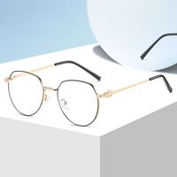 Metal glasses with blue light and UV protection 9652-3-GT