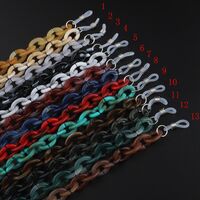 Acrylic non-slip chain, with 13 colors, for glasses and masks GB038