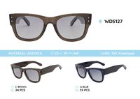 Plastic acetate frame polarized sunglasses WD5127