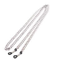 Silver-colored metal non-slip chain, for glasses and masks GS003