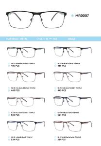 Металлическая оправа с дужками из материала TR-90 MR0007