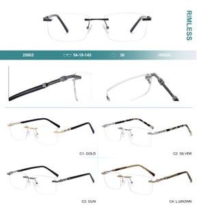 Оправа для очков металлическая безободковая Big City 25602