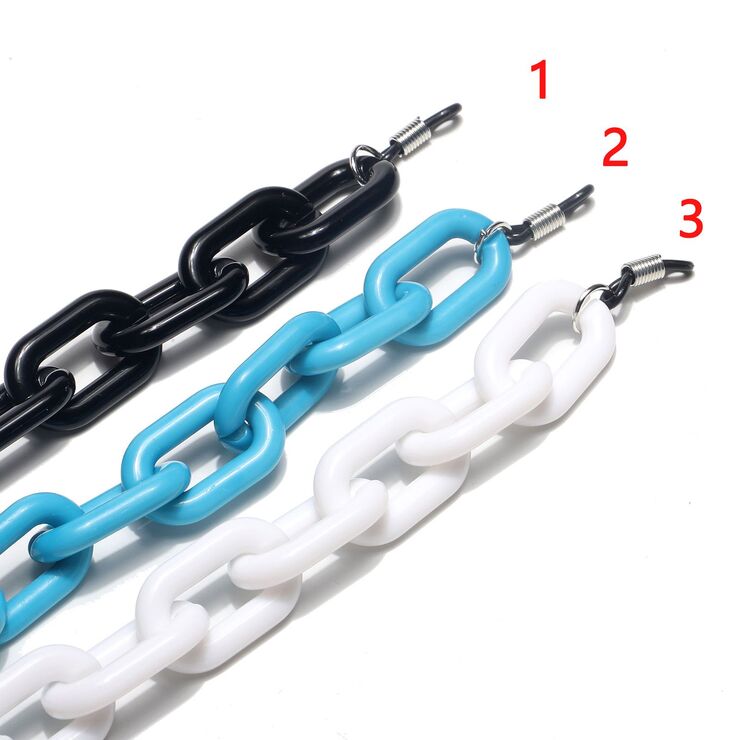 Acrylic non-slip eyeglasses chain GB056 