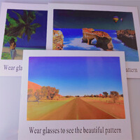 Карта для определения поляризации в очках 002, 15*10 см