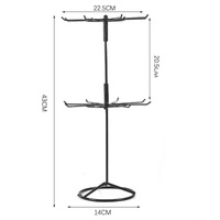 Стойка для аксессуаров и цепочек настольная двухуровневая разборная универсальная
