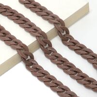 Acrylic non-slip chain, thick concave shape 29 colors, for glasses and masks GB011