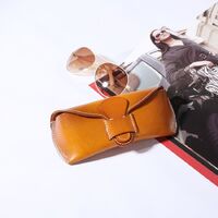 Genuine leather glasses case BR9091A