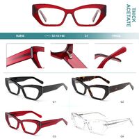 Plastic frames for glasses, thick acetate Big City H2856