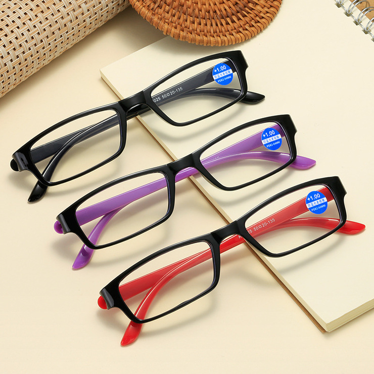 Plastic eyeglasses for reading KY8025 Blue ray cut, diopters from +1.00 to +4.00, PD62-64