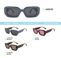 Plastic acetate frame polarized sunglasses WD5131