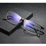 Очки металлические для дали V6011 с защитой от синего света Blue ray cut, диоптрии от 0.00 до -6.00, не центрованные