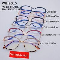 Metal +TR90 ultrathin frames with flex hinges Wilibolo TR3015