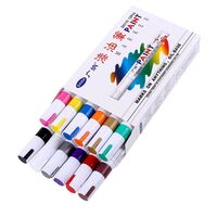 Set of 12 oil-based quick-drying marking pens for various surfaces SP110