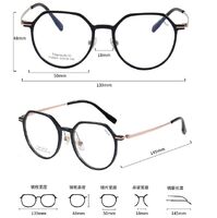 Titanium + plastic TR90 extralight frame MAMO T18905