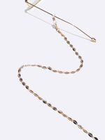 Стильная модная цепочка для очков со стразами и сердечками GL1304