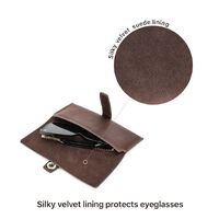 Sunglasses and eyeglasses genuine leather case CF4009