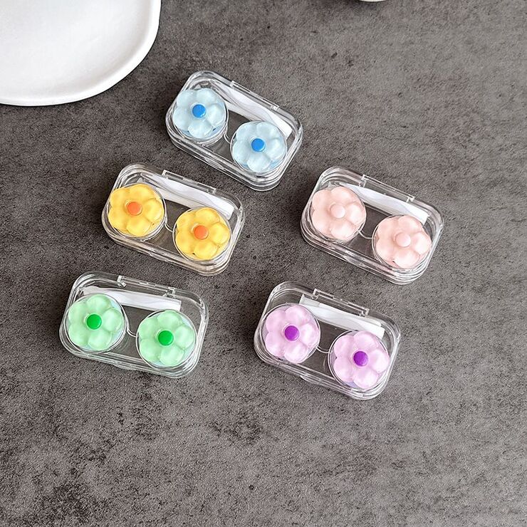 Mini soft contact lens kit W806透明布五花