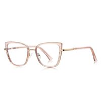 Оправа женская металлическая + пластик TR90, линзы-блюблокеры с защитой от ультрафиолета и синего света More FCS3150