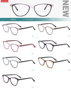 Plastic frames for glasses, acetate material Big City 1282G21