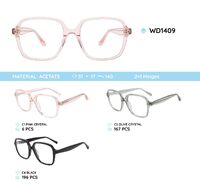 Plastic acetate eyeglasses frame for women WD1409