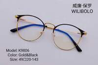 Metal ultrathin women's frame with spring hinges Wilibolo K9806