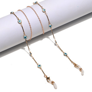 Stylish glasses chain with eyes GL1354