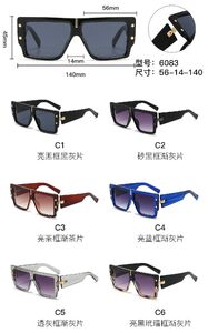 PC plastic sunglasses with metal hinge 6083W