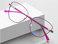 Fashion with insert two-tone dot paint   frame metal blue blocker for glasses MORE 3067