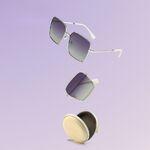 Portable polarized metal sunglasses with UV400 protection 2963-GT