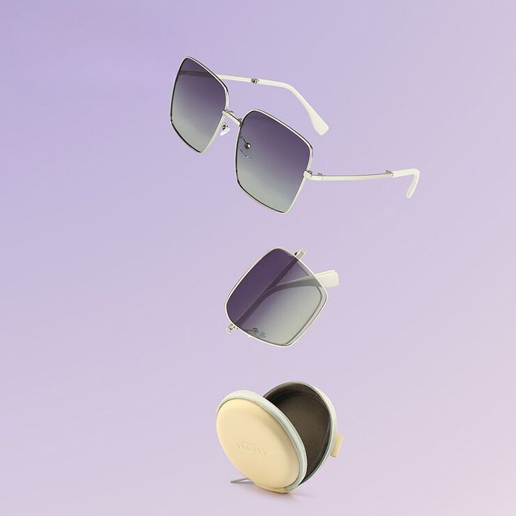 Складные поляризационные солнцезащитные металлические очки с защитой UV400 2963-GT