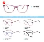 Plastic acetate eyeglasses frame for women with spring hinges WD4303